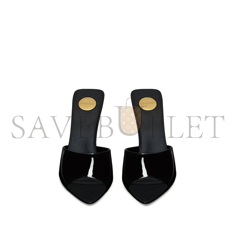 YSL ROMY MULES IN PATENT LEATHER 8066691TV001000